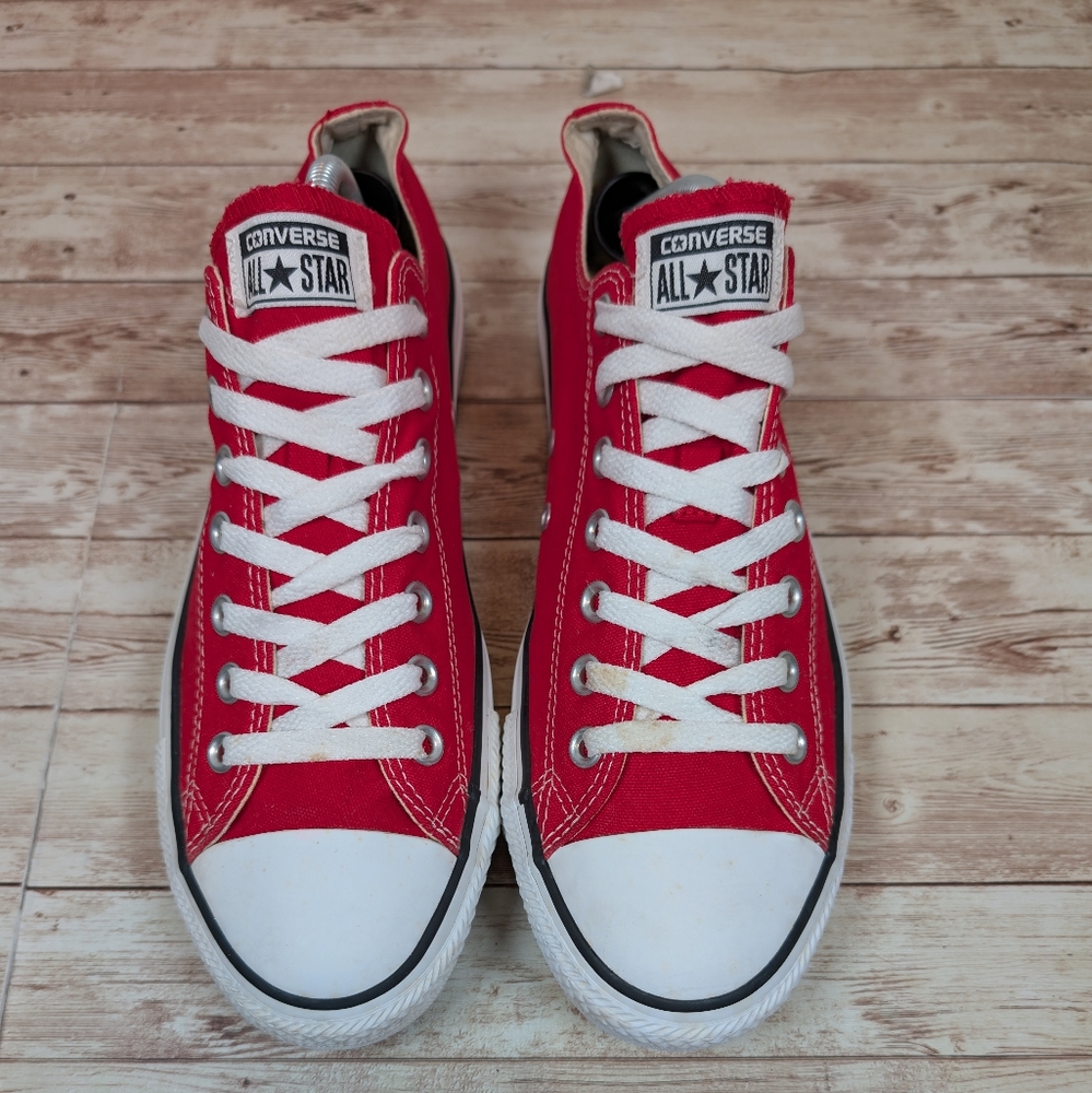 Converse All Star Chuck Taylor Low Top Red Sneakers Tennis Shoes Men's 10 - Picture 3 of 15